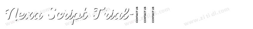 Nexa Script Trial字体转换
